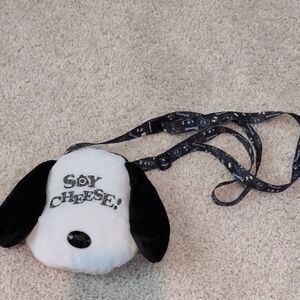 Peanuts Say Cheese Dog Harness - Black and White